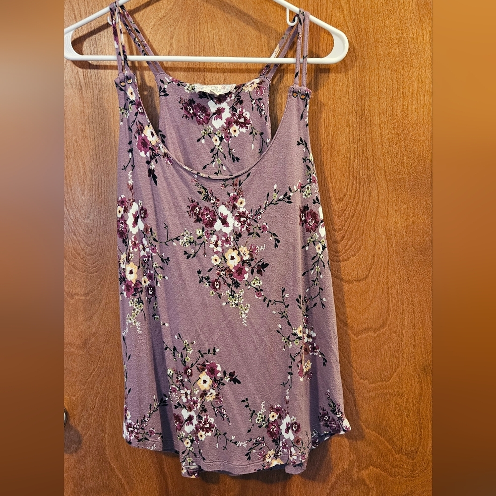 Floral tank top L